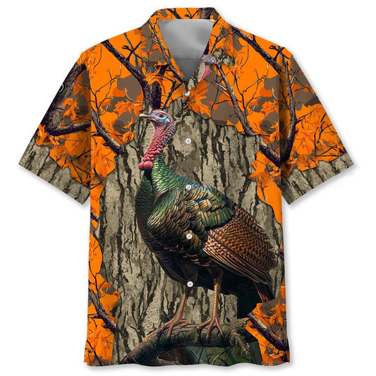 Turkey Hunter Hawaiian Shirt, custom shirt gift for men