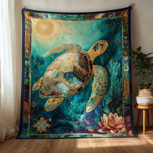 Turtle Light Quilt Blanket
