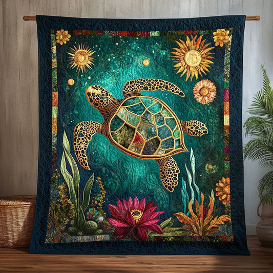 Turtle Spirit Quilt Blanket