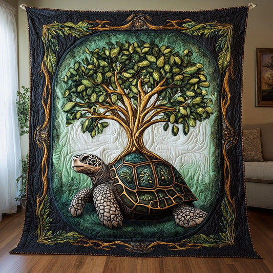 Turtle Tree Of Life Quilt Blanket