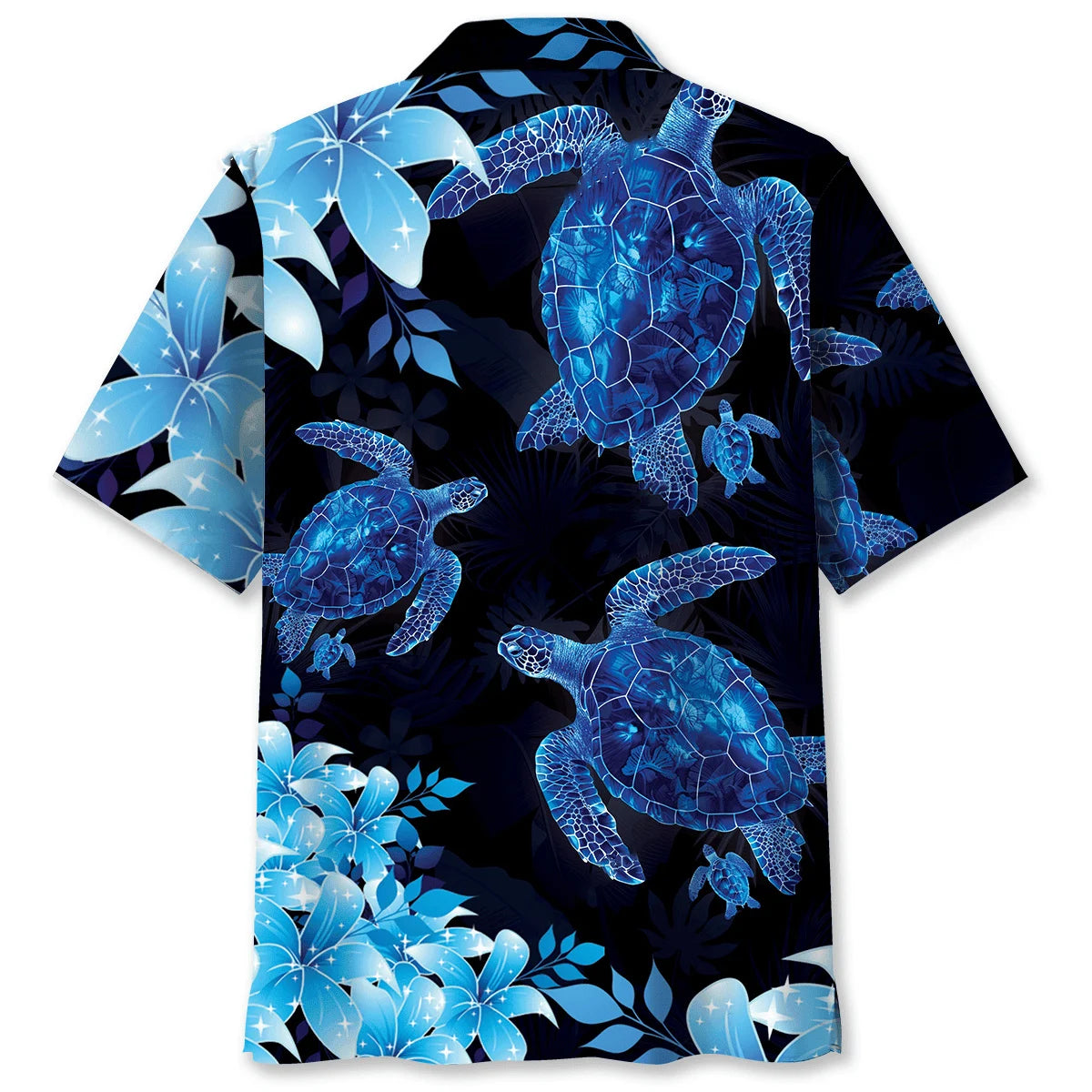 Turtle Hibiscus Hawaiian Shirt, custom shirt gift for men (view 2)