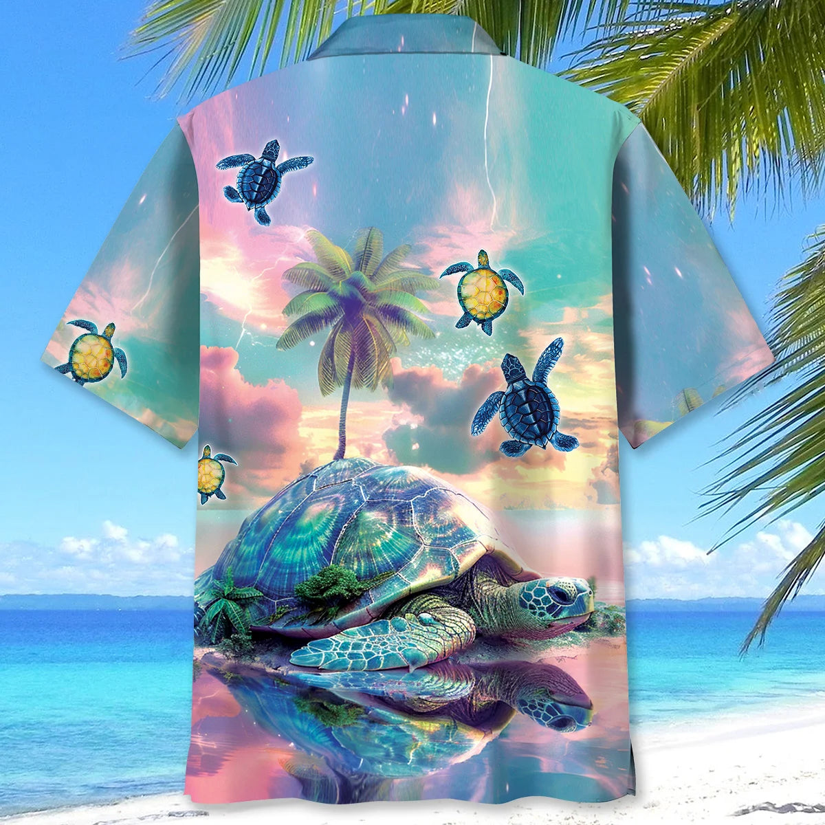Turtle Island Dream Hawaiian Shirt, custom shirt gift for men (view 3)