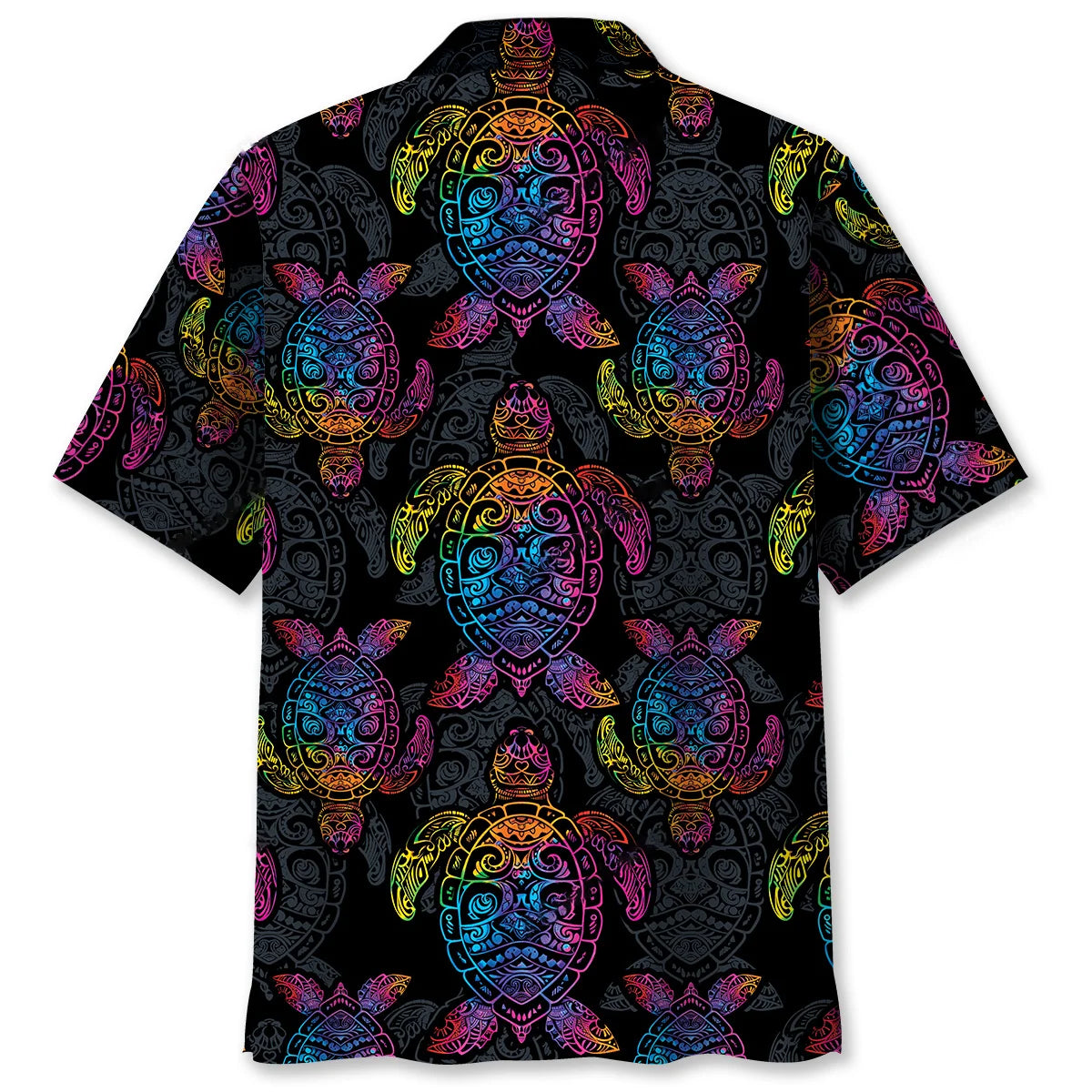 Turtle Polynesian Hawaiian Shirt, custom shirt gift for men (view 2)