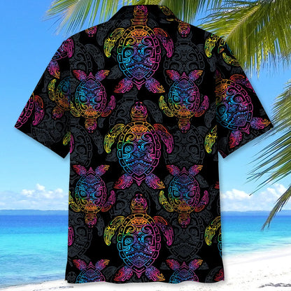 Turtle Polynesian Hawaiian Shirt, custom shirt gift for men (view 3)