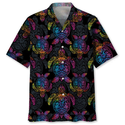 Turtle Polynesian Hawaiian Shirt, custom shirt gift for men (view 4)