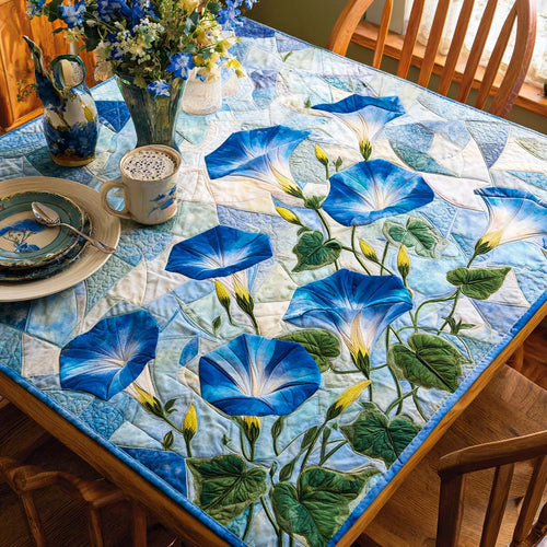 Twilight Bloom Quilted Table Topper
