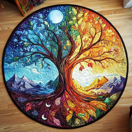 Twilight Canopy Quilted Round Mat