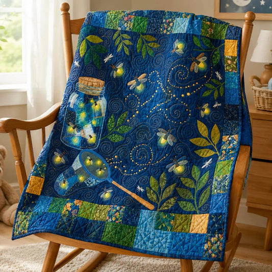 Twilight Glow Quilt Blanket - Quilted Blanket by OtterMia