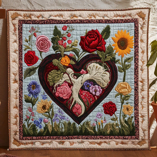 Twilight Heart Quilt Blanket
