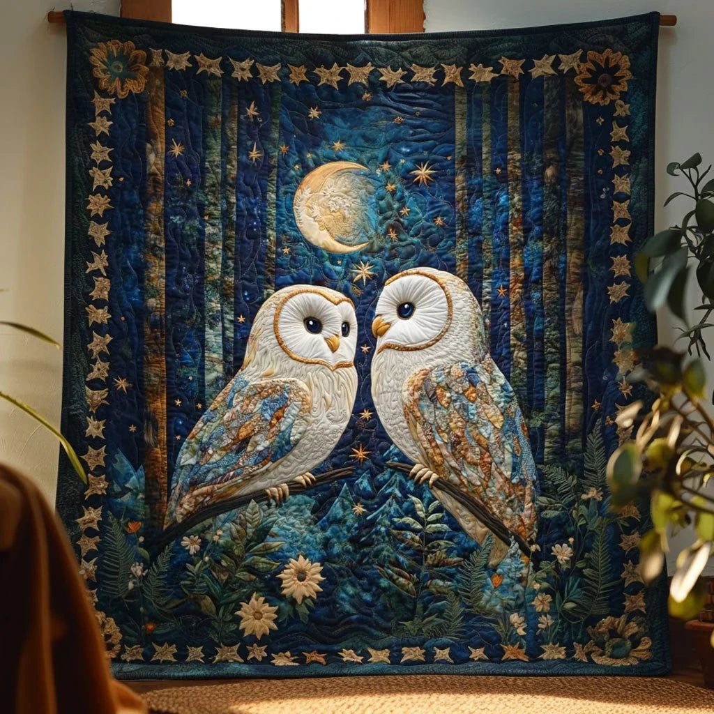 Twilight Owl Quilt Blanket