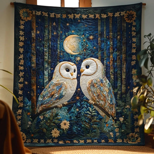 Twilight Owl Quilt Blanket