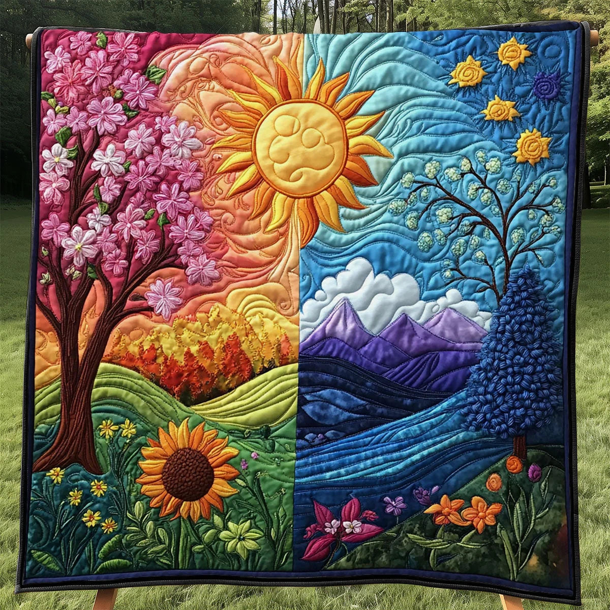 Two Worlds Quilt Blanket