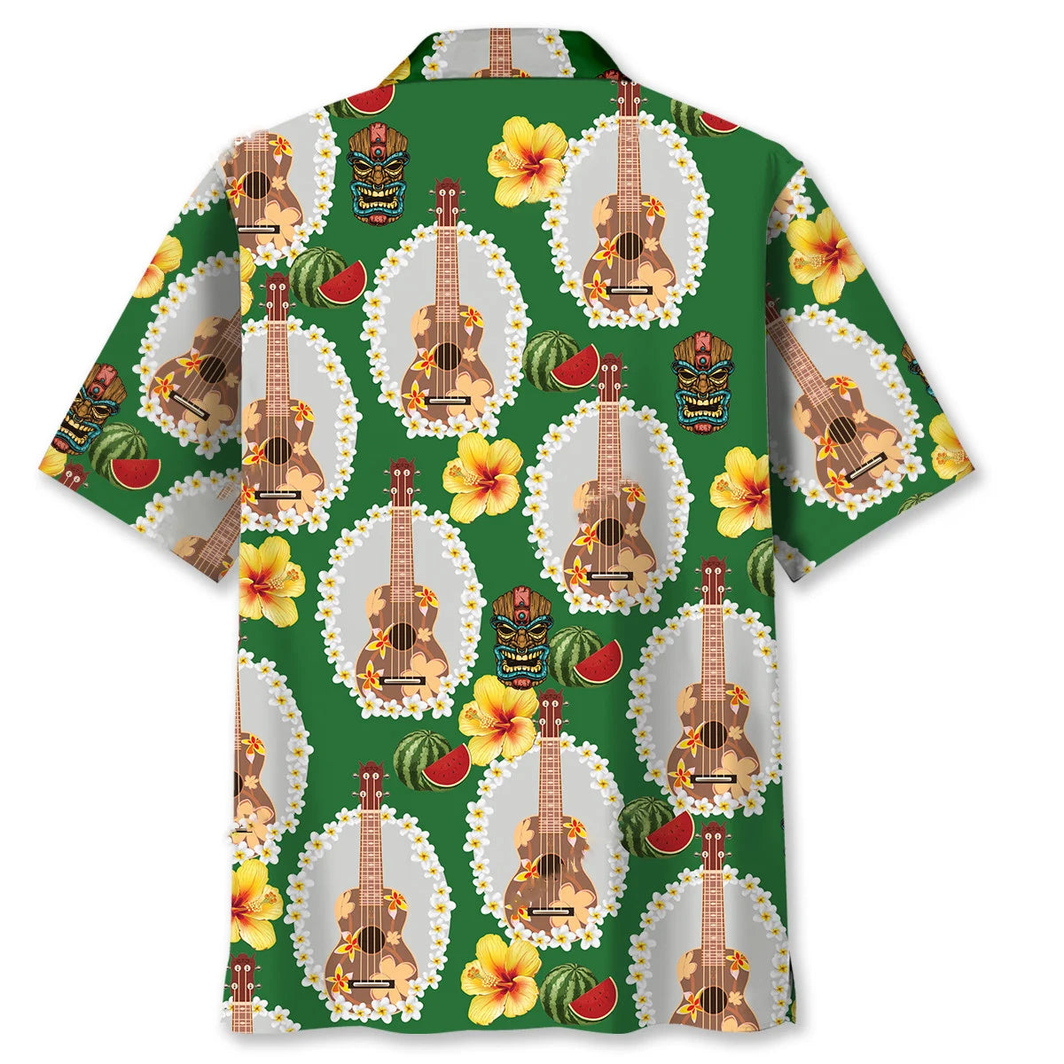Ukulele Summer Hawaiian Shirt, custom shirt gift for men (view 4)