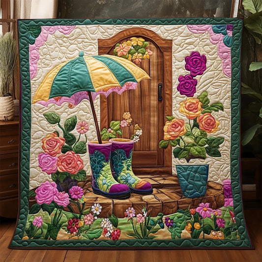 Umbrella Boot Quilt Blanket