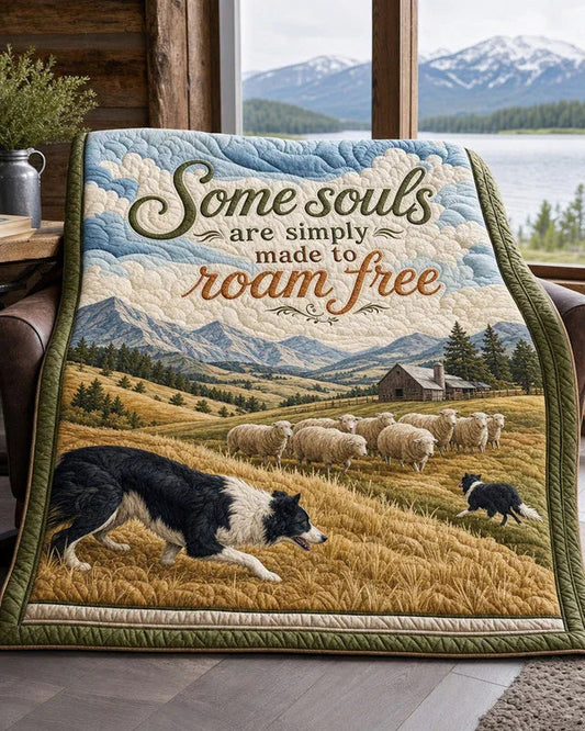 Unbound Paws Quilt Blanket - Quilted Blanket by OtterMia