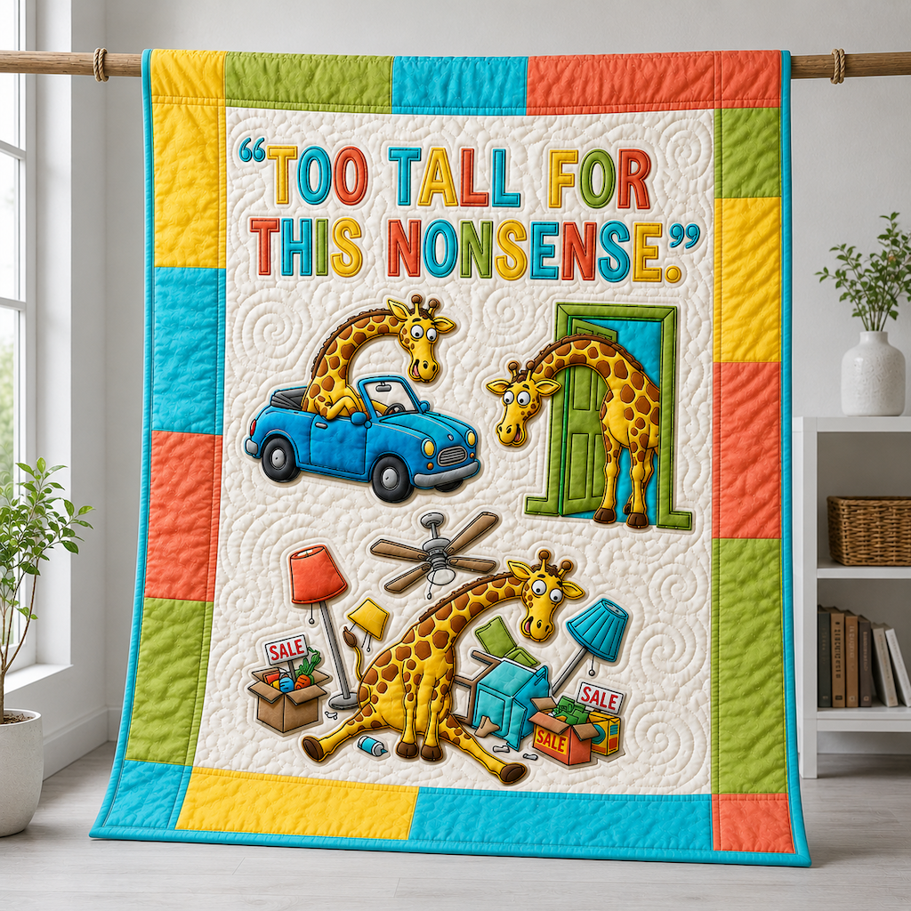Up Here Quilt Blanket - Quilted Blanket by OtterMia