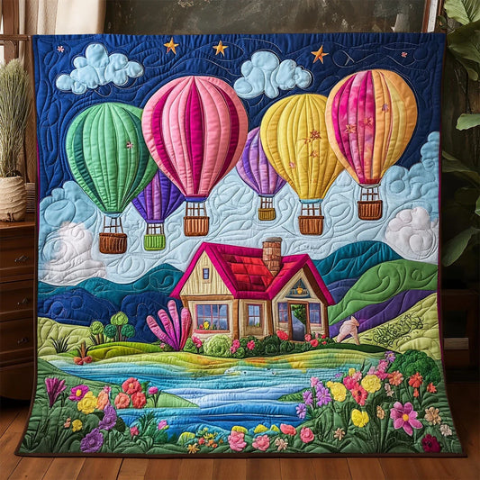 Up In The Clouds Quilt Blanket