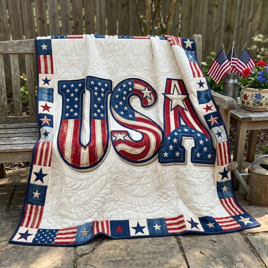 Usa Pride Quilt Blanket