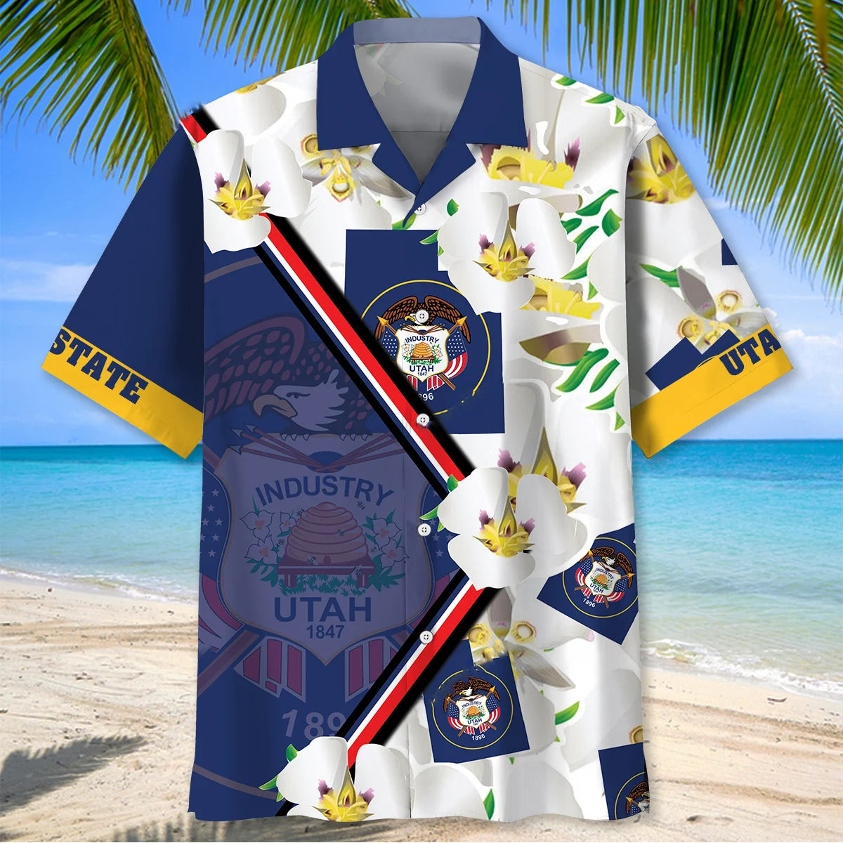 Utah State Funny Hawaiian Shirt, custom shirt gift for men