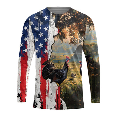 Realistic Patriotic Turkey  Peaceful All Over Print Shirt