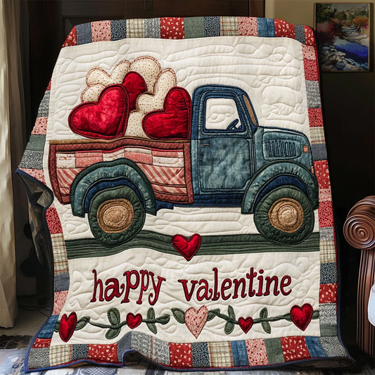 Valentine Ride Quilt Blanket