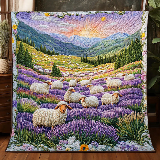 Valley Of The Fleece Quilt Blanket
