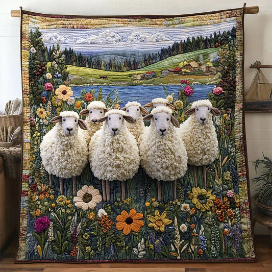 Valley Sheep Quilt Blanket