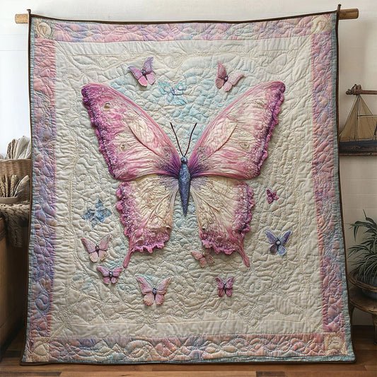 Velvet Butterfly Quilt Blanket