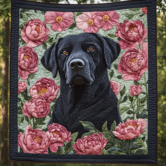 Velvet Labrador Quilt Blanket