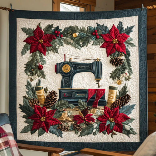Velvet Night Sewing Machine Quilt Blanket