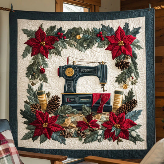 Velvet Night Sewing Machine Quilt Blanket