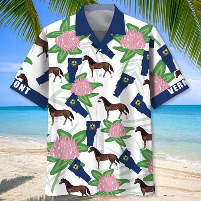 Vermont State Proud Hawaiian Shirt, custom shirt gift for men
