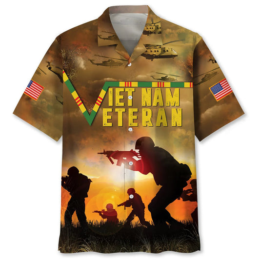 Vietnam Veteran Di Di Mau Dinky Dau Hawaiian Shirt, custom shirt gift for men