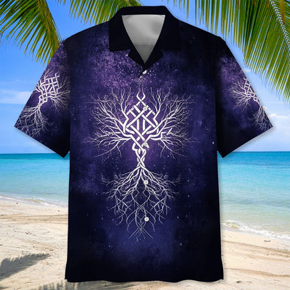 Viking Blood Runs Through my Vains Hawaiian Shirt, custom shirt gift for men