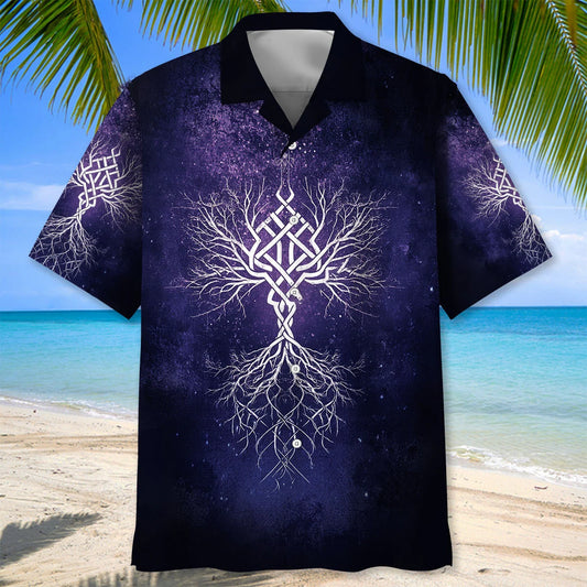 Viking Blood Runs Through my Vains Hawaiian Shirt, custom shirt gift for men
