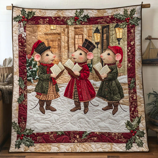 Village Carol Mouse Quilt Blanket