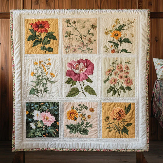 Vintage Blossom Quilt Blanket