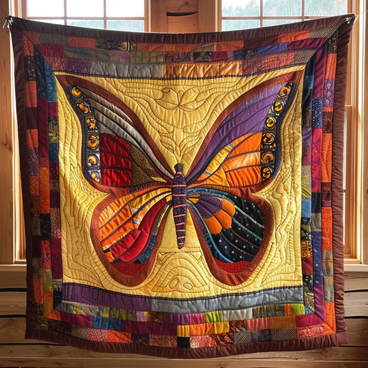 Vintage Butterfly Quilt Blanket