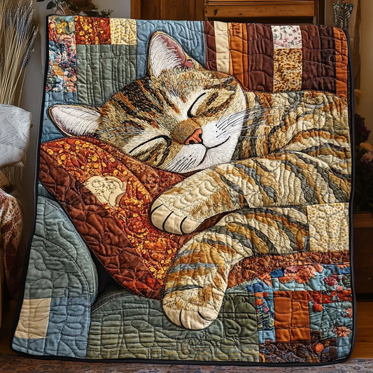 Vintage Cat Quilt Blanket