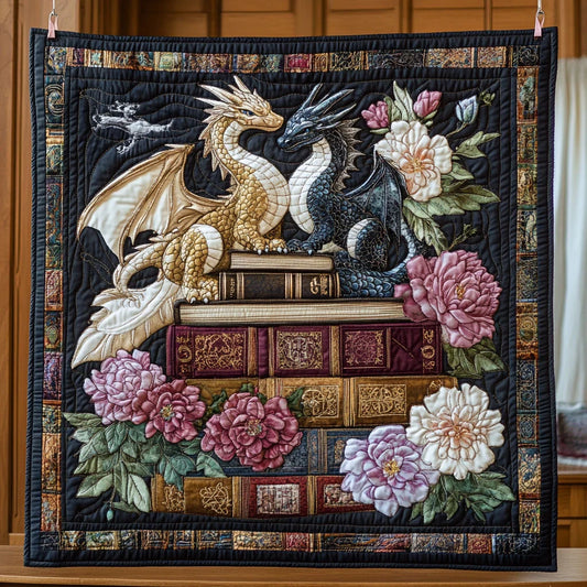 Vintage Dragon Quilt Blanket