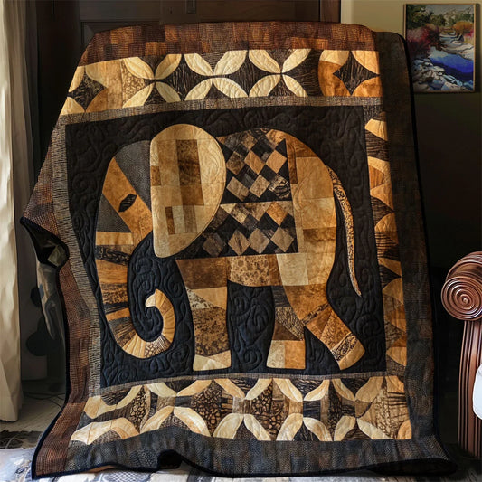 Vintage Elephant Quilt Blanket