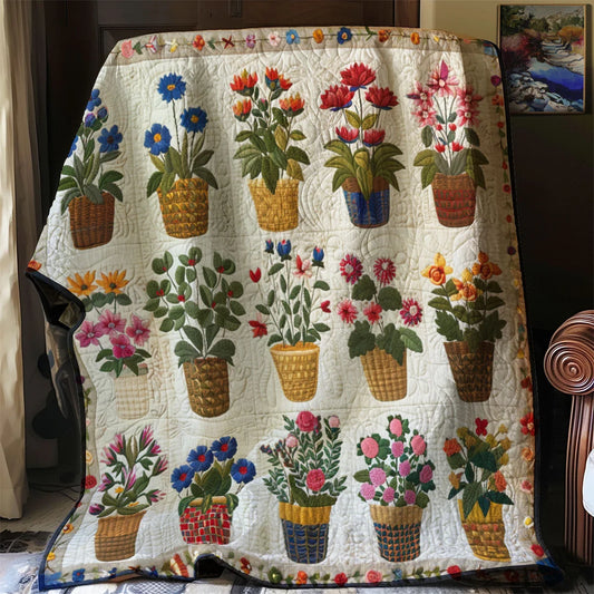 Vintage Flower Quilt Blanket