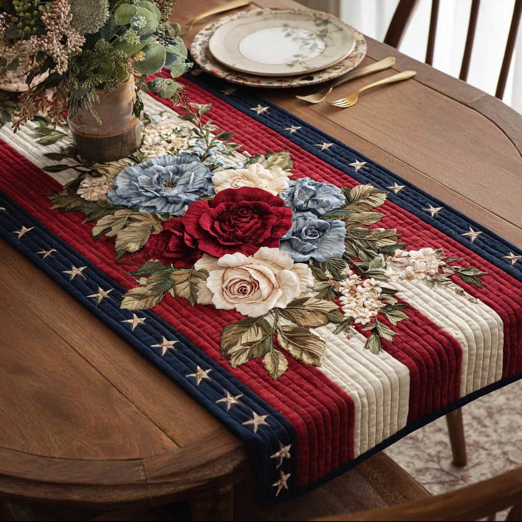 Vintage Glory Quilted Table Runner