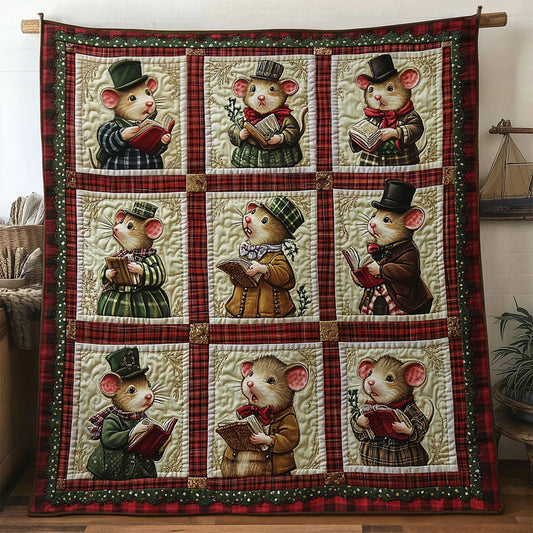 Vintage Harmony Mouse Quilt Blanket