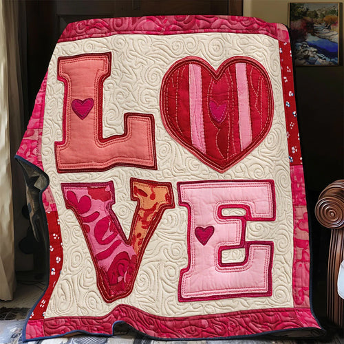 Vintage Love Quilt Blanket