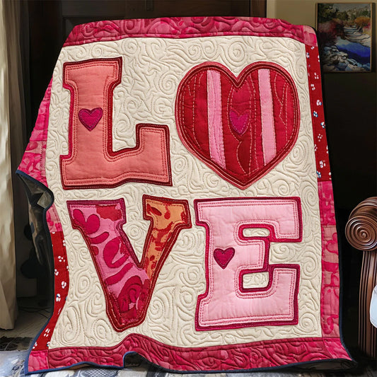 Vintage Love Quilt Blanket