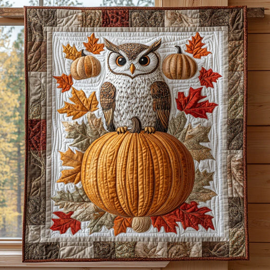 Vintage Owl Quilt Blanket