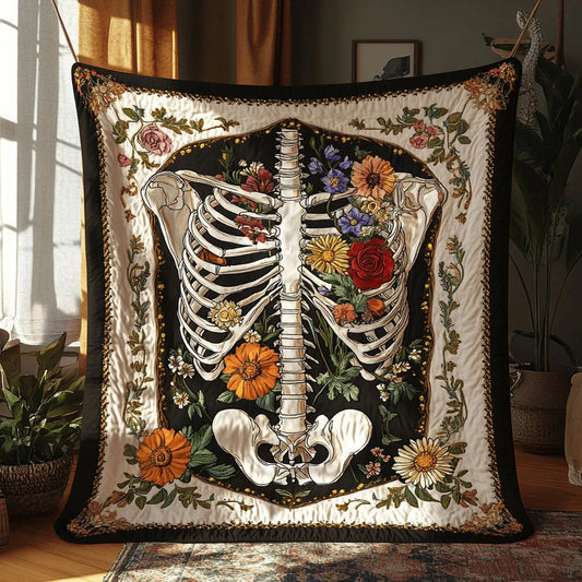 Vintage Ribcage Quilt Blanket
