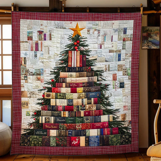 Vintage Tale Book Quilt Blanket