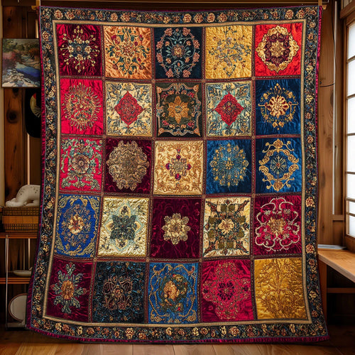 Vintage Tapestry Quilt Blanket